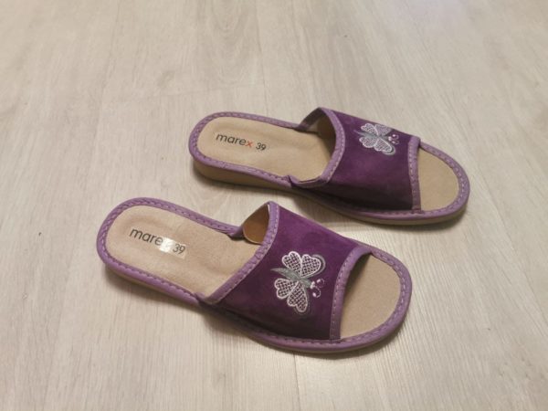 Тапочки домашние женские фиолетовый Беларусь